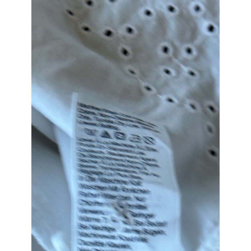 J. Crew White Eyelet Button-Front Shirt Dress - Picture 6 of 7